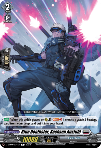 Blue Deathster, Sachsen Ausfuhl - D-BT09/074 - Common available at 401 Games Canada