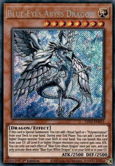 Blue-Eyes Abyss Dragon - LDS2-EN015 - Secret Rare - 1st Edition available at 401 Games Canada