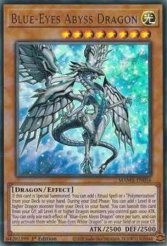 Blue-Eyes Abyss Dragon - MAMA-EN056 - Ultra Rare - 1st Edition available at 401 Games Canada