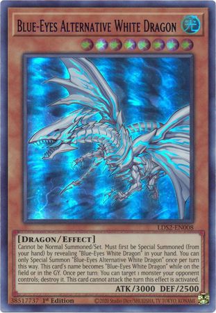 Blue-Eyes Alternative White Dragon (Blue) - LDS2-EN008 - Ultra Rare - 1st Edition available at 401 Games Canada