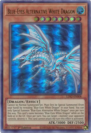 Blue-Eyes Alternative White Dragon - LDS2-EN008 - Ultra Rare - 1st Edition available at 401 Games Canada