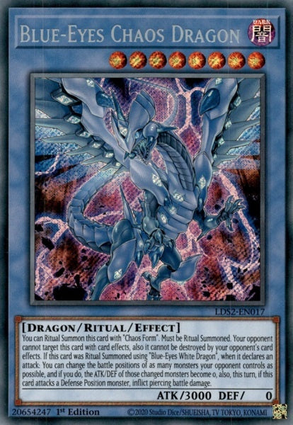 Blue-Eyes Chaos Dragon - LDS2-EN017 - Secret Rare - 1st Edition available at 401 Games Canada