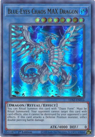 Blue-Eyes Chaos MAX Dragon - LDS2-EN016 - Ultra Rare - 1st Edition available at 401 Games Canada