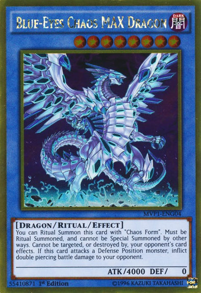 Blue-Eyes Chaos MAX Dragon - MVP1-ENG04 - Gold Rare - 1st Edition available at 401 Games Canada