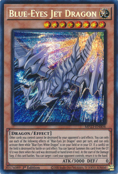 Blue-Eyes Jet Dragon - MP23-EN004 - Prismatic Secret Rare - 1st Edition available at 401 Games Canada