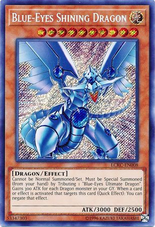 Blue-Eyes Shining Dragon - LCKC-EN008 - Secret Rare - Unlimited available at 401 Games Canada