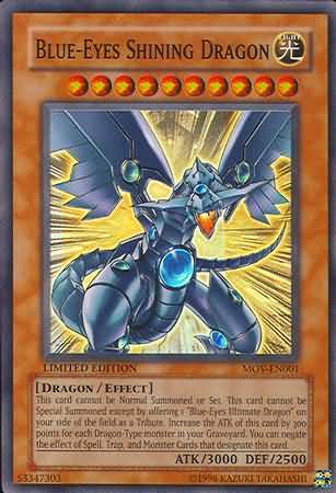 Blue-Eyes Shining Dragon - MOV-EN001 - Super Rare available at 401 Games Canada