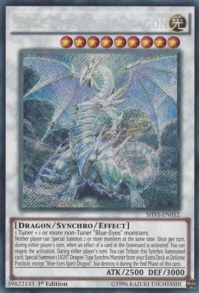 Blue-Eyes Spirit Dragon - SHVI-EN052 - Secret Rare - 1st Edition available at 401 Games Canada