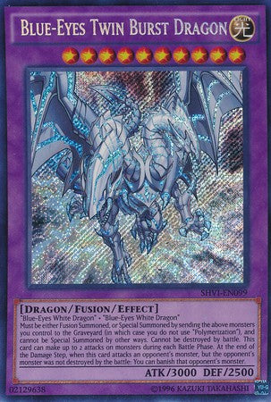 Blue-Eyes Twin Burst Dragon - SHVI-EN099 - Secret Rare - Unlimited available at 401 Games Canada