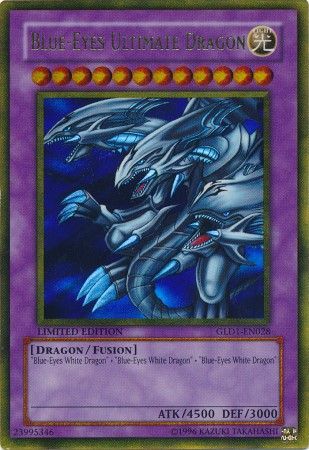 Blue-Eyes Ultimate Dragon - GLD1-EN028 - Gold Rare - Limited Edition available at 401 Games Canada