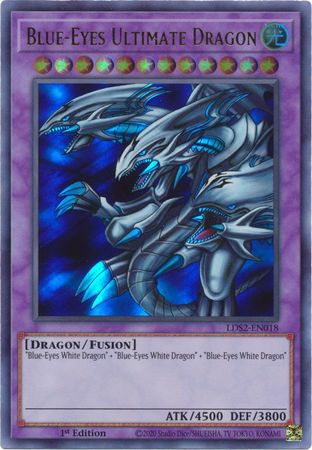 Blue-Eyes Ultimate Dragon (Green) - LDS2-EN018 - Ultra Rare - 1st Edition available at 401 Games Canada