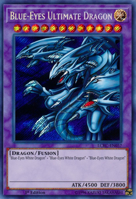 Blue-Eyes Ultimate Dragon - LCKC-EN057 - Secret Rare - 1st Edition available at 401 Games Canada