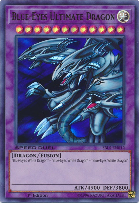 Blue-Eyes Ultimate Dragon - SBLS-EN012 - Ultra Rare - 1st Edition available at 401 Games Canada