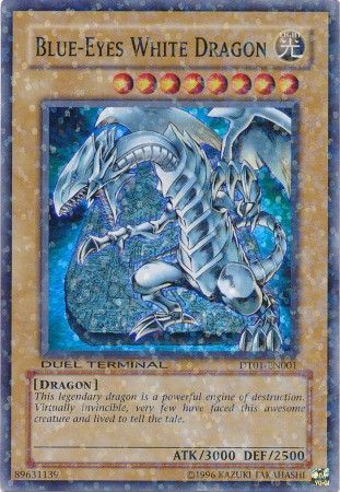 Blue-Eyes White Dragon - DT01-EN001 - Super Parallel Rare available at 401 Games Canada