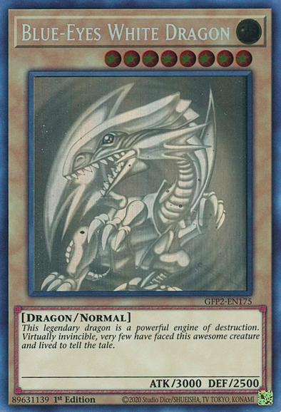 Blue-Eyes White Dragon - GFP2-EN175 - Ghost Rare - 1st Edition available at 401 Games Canada