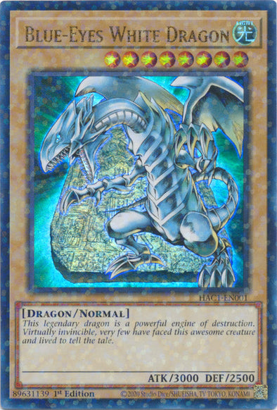 Blue-Eyes White Dragon - HAC1-EN001 - Duel Terminal Ultra Parallel Rare available at 401 Games Canada