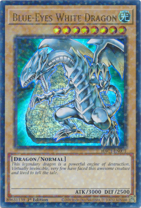 Blue-Eyes White Dragon - HAC1-EN001 - Duel Terminal Ultra Parallel Rare available at 401 Games Canada