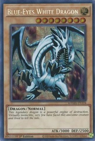 Blue-Eyes White Dragon - MAMA-EN104 - Secret Pharaoh's Rare - 1st Edition available at 401 Games Canada