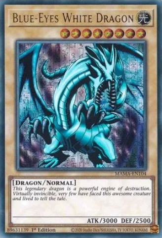 Blue-Eyes White Dragon - MAMA-EN104 - Ultra Pharaoh's Rare - 1st Edition available at 401 Games Canada