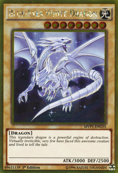 Blue-Eyes White Dragon - MVP1-ENG55 - Gold Rare - 1st Edition available at 401 Games Canada