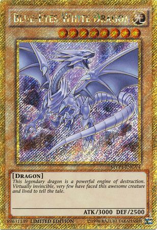 Blue-Eyes White Dragon - MVP1-ENGV4 - Gold Secret Rare - Limited Edition available at 401 Games Canada