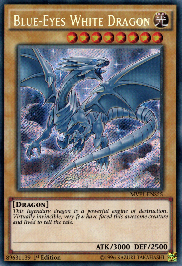 Blue-Eyes White Dragon - MVP1-ENS55 - Secret Rare - 1st Edition available at 401 Games Canada