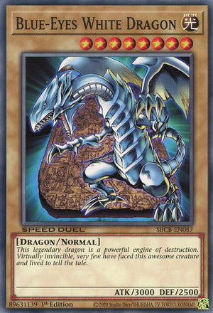 Blue-Eyes White Dragon - SBCB-EN087 - Common - 1st Edition available at 401 Games Canada