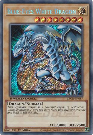 Blue-Eyes White Dragon - SBCB-EN087 - Secret Rare - 1st Edition available at 401 Games Canada