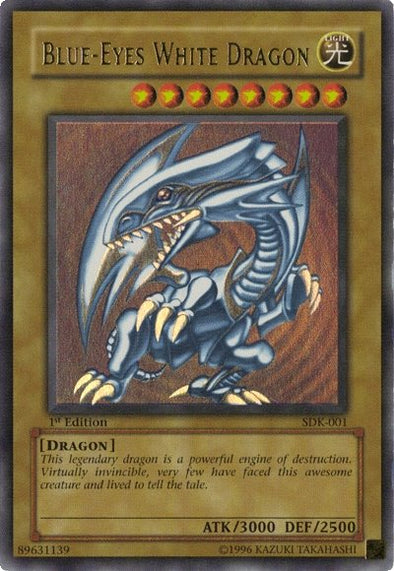 Lightly Played Condition Yu-Gi-Oh! Blue-Eyes White Dragon Original Art SDK Classic Card LDK2-ENK01 - Lightly Played Yugioh Curse Of Dragon Lightly Played Condition Yu-Gi-Oh! Blue-Eyes White Dragon Original Art SDK Classic Card LDK2-ENK01 - Lightly Played Yugioh Curse Of Dragon