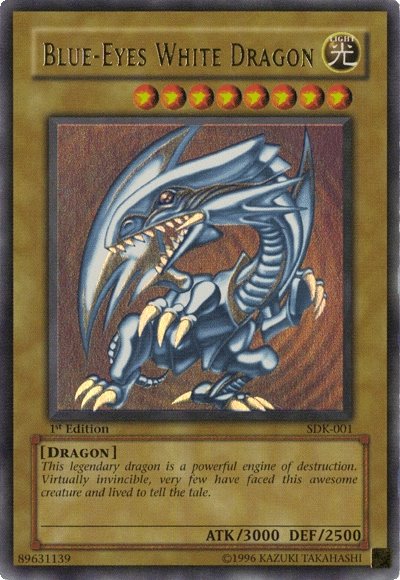 401 Games Canada - Blue-Eyes White Dragon - SDK-001 - Ultra Rare 401 Games Canada - Blue-Eyes White Dragon - SDK-001 - Ultra Rare