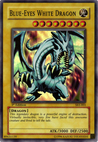 Blue-Eyes White Dragon - SKE-001 - Super Rare - 1st Edition available at 401 Games Canada