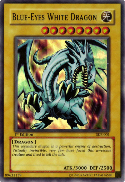 Blue-Eyes White Dragon - SKE-001 - Super Rare - 1st Edition available at 401 Games Canada