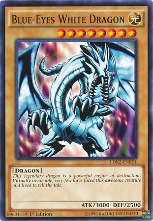 Blue-Eyes White Dragon (Version 1) - LDK2-ENK01 - Common - 1st Edition available at 401 Games Canada