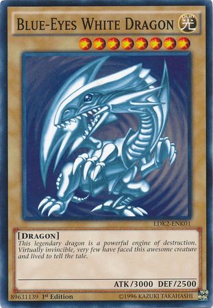 Blue-Eyes White Dragon (Version 2) - LDK2-ENK01 - Common - 1st Edition available at 401 Games Canada