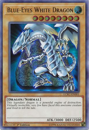 Blue-Eyes White Dragon (Version 4) - LCKC-EN001 - Ultra Rare - 1st Edition available at 401 Games Canada