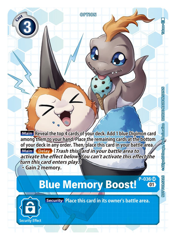 Blue Memory Boost! (Next Adventure Box Promotion Pack) - P-036 - Super Rare available at 401 Games Canada