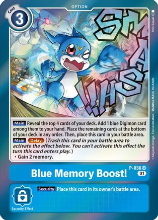 Blue Memory Boost! - P-036 - Promo available at 401 Games Canada