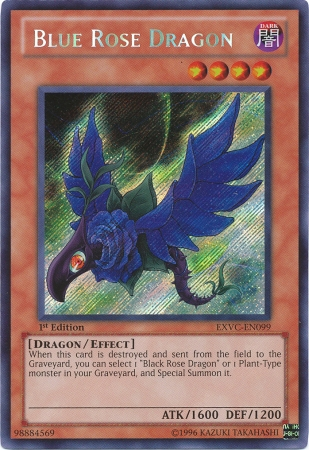 Blue Rose Dragon - EXVC-EN099 - Secret Rare - 1st Edition available at 401 Games Canada