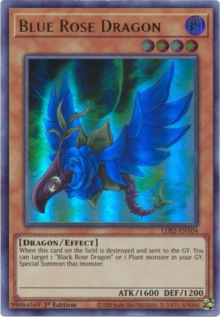 Blue Rose Dragon - LDS2-EN104 - Ultra Rare - 1st Edition available at 401 Games Canada