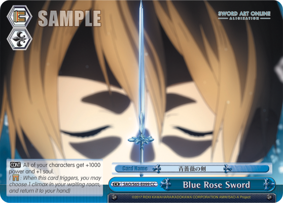 Blue Rose Sword - SAO/S65-E099 - Climax Common available at 401 Games Canada