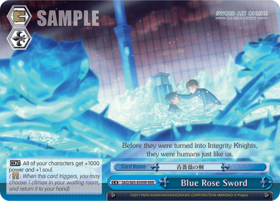 Blue Rose Sword - SAO/S65-E099R - Triple Rare available at 401 Games Canada