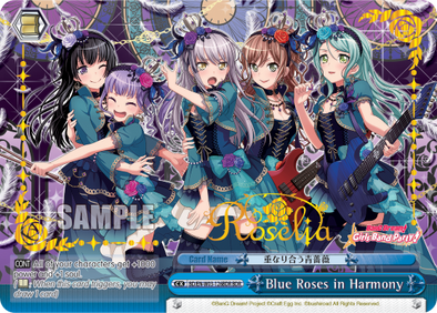 Blue Roses in Harmony - BD/EN-W03-126BDR - Band Rare available at 401 Games Canada