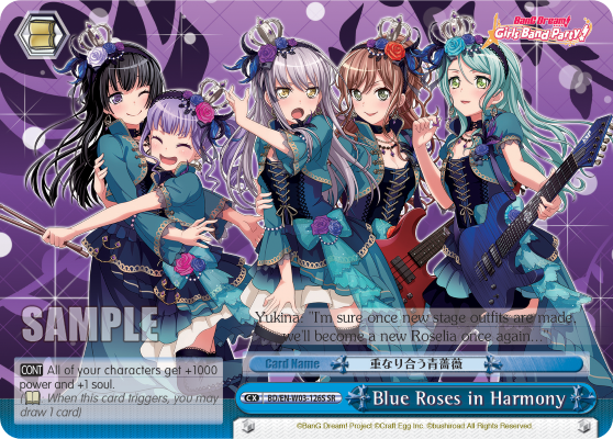 Blue Roses in Harmony - BD/EN-W03-126S - Super Rare available at 401 Games Canada