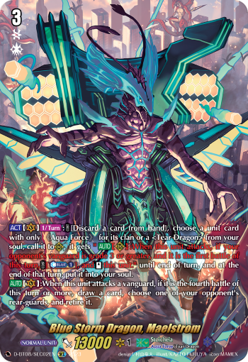 Blue Storm Dragon, Maelstrom - D-BT08/SEC02 - SEC available at 401 Games Canada