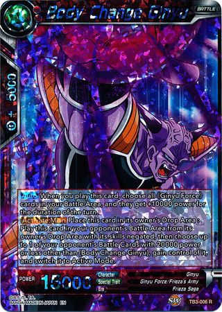 Body Change Ginyu - TB3-006 - Rare available at 401 Games Canada