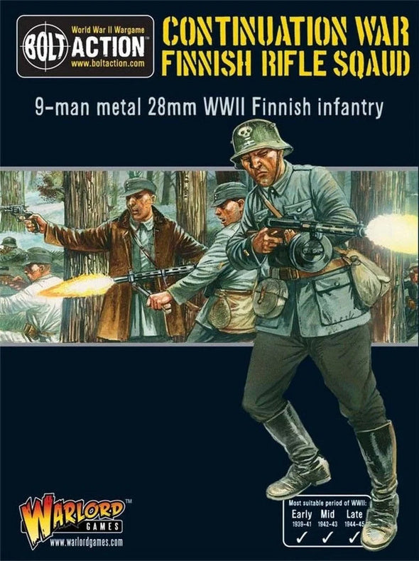 Bolt Action - Finland - Continuation War: Finnish Rifle Squad available at 401 Games Canada