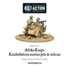 Bolt Action - Germany - Afrika Korps Kradschutzen Motorcycle & Sidecar available at 401 Games Canada