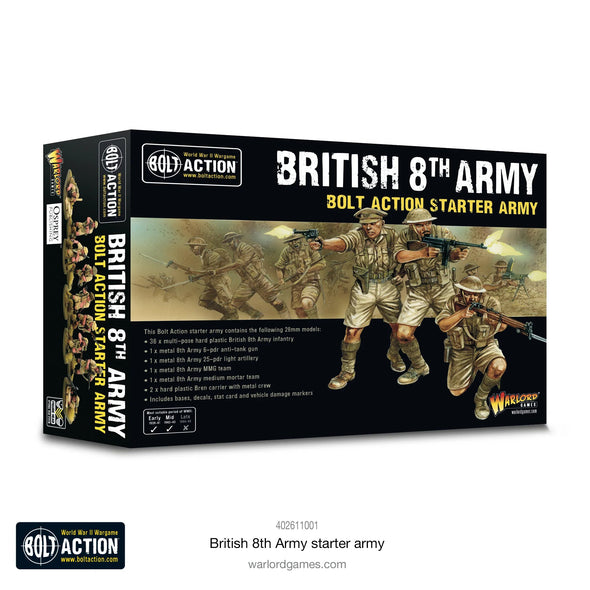 Bolt Action - Great Britain - British 8th Army Starter Army available at 401 Games Canada