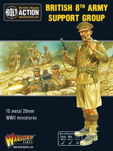 Bolt Action - Great Britain - British 8th Army Support Group available at 401 Games Canada