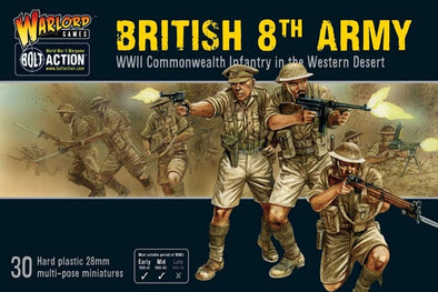 Bolt Action - Great Britain - British 8th Army: WWII Commonwealth Infantry available at 401 Games Canada